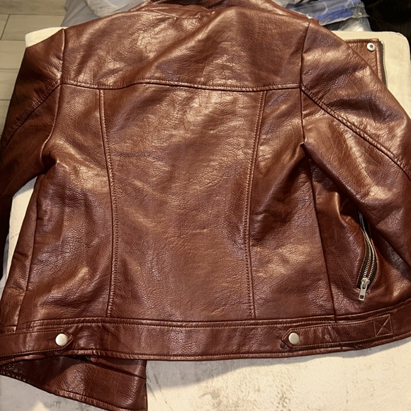Forever 21 Brown Leather Jacket - Picture 3 of 3